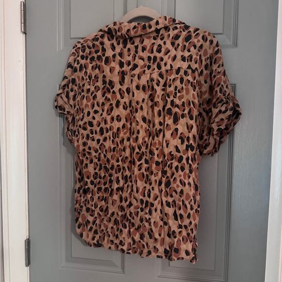 VICI Leopard Print Button-Up Blouse - Picture 2 of 4
